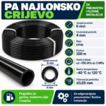 Pneumatsko Crijevo Od PA Plastike 6x4MM Rinfuza (200M)