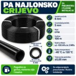 Pneumatsko Crijevo Od PA Plastike 8x5MM Rinfuza (100M)