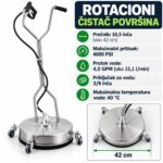 Rotacioni Čistač Površina 16,5" Četka Za Perač Pod Pritiskom
